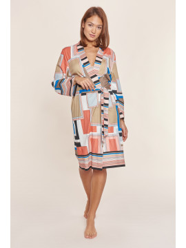 Louis Feraud Multicolor Grafics Robe